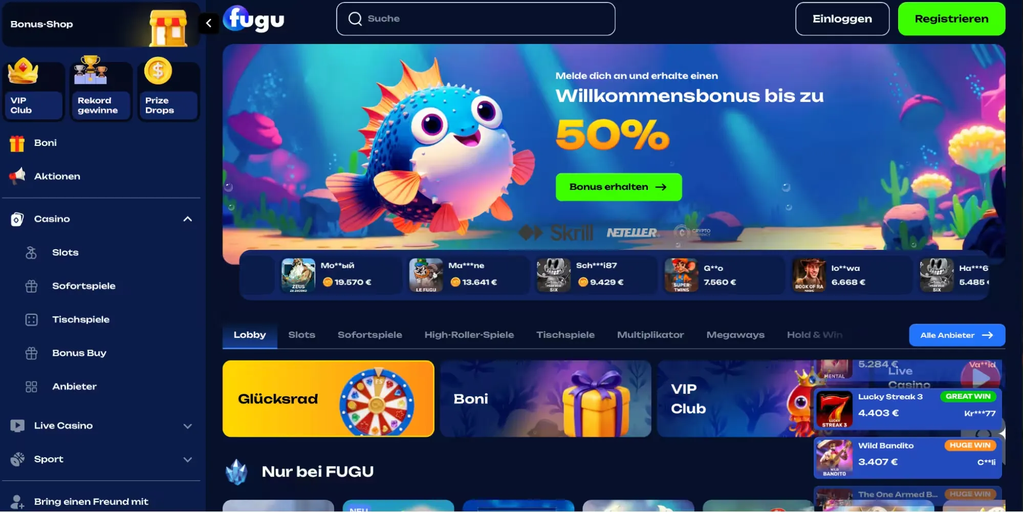 Sicherheit bei Zahlungen auf Fugu Casino Sicherheit bei Zahlungen auf Fugu Casino